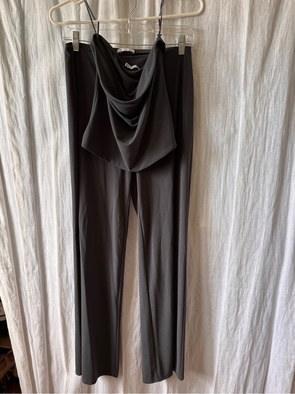 Zara Tube Top and Pants Matching Set